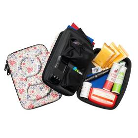 Glucology 352945001583 Diabetic Travel Case - Organizer For Blood Sugar Test Strips Medic