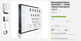 Esc2000 Goodlite Good Lite With 3 Distance Charts And 11 Lenses For A Phoropter Exe Exam Test