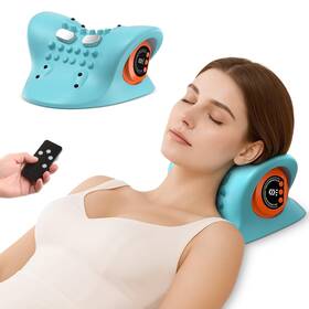 Harrflow 8808 Neck Massager 2026 Portable Traction Device Cervical With Heating And Vibr