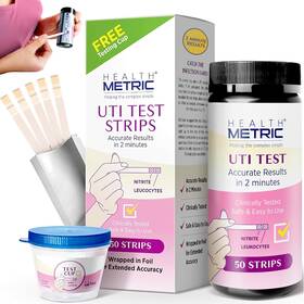 Health Metric 445042222295 Uti Test Strips For Women And Men - Easy To Use At Home Urinary Tract Infection Te
