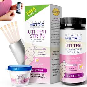 Health Metric 744110313529 Uti Test Strips For Home Use 50 Clinically Tested Dipsticks Easy And Reliable