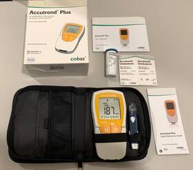 Health Plus 365702284104 Accutrend Tool To Check Total Cholesterol And Glucose Care Preowned