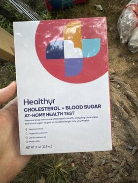 072025 Health Plus 860010118160 Healthyr Cholesterol Blood Sugar At Home Test Exp New Sealed