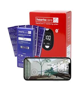 Hc-lt-25 Hearts Bio Heartscare Lactate Testing Kit - 25 Strips And 1 Meter 5 Sec Time