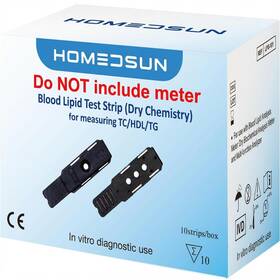 Homedsun U9-q08m-tklq 10 Pack 4 In 1 Total Cholesterol Hdl Ldl And Triglyceride Test Strip