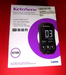 Sns-192-b07mpcx4dz I-sens New And Sealed Ketosens Blood Ketone Monitoring System 2.5 Inch Large Backlit Display