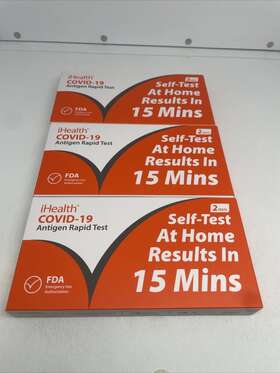Ihealth 856362005890 Lot Of 3 C Test Antigen Rapid Pack 2 Sealed