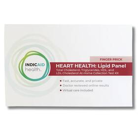 Indicaid 810113420073 Heart - Lipid Panel At-home Collection Test From Clia-certified Lab Testi
