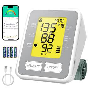 J.stanar 768913548209 Fda-cleared Blood Pressure Monitors For Home Use Smart Upper Arm Press