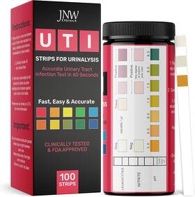 Jnw Direct 313112255283 3-in-1 Urinary Tract Infection Test Strips - Home Uti Kit With Ebook