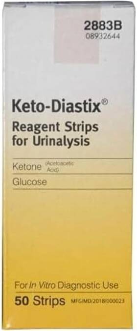 Ketodiastixxx50 Keto-diastix 50 Reagent Strips For Urinalysis Unflavored Medication Test
