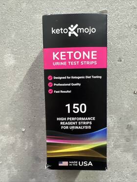 6-10-2027 Keto-mojo Ketone Urine Test Strips - 150 Exp