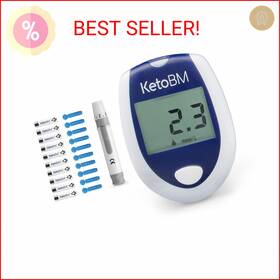 Ketobm 445023664632 Blood Ketone Meter Kit For Keto Diet Testing - Complete Test W