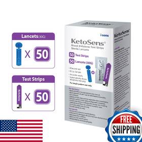 B07mdhrbp9 Ketosens Blood Ketone Test Strips And Lancets - Ideal For The Keto Diet