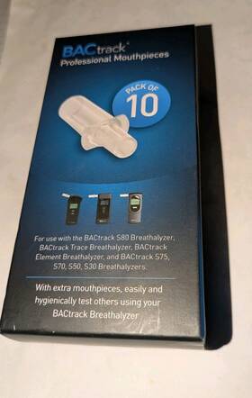 Khn Solutions 857186005097 Bactrack Professional Breathalyzer Mouthpieces Pack Of 10