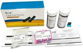 Kuweicheck 738447477955 Bioaid 3 In 1 Lipid Multiparameter Strips 10 Pcs Pack With Capillary Tubes
