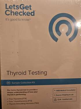 Lets Get Checked 860002028088 Thyroid Self Test Kit Exp. 04/2022