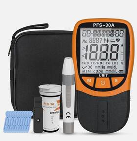 Pfs-30a Lk 935740725712 5-in-1 Lipid Tester Tc/hdl/tg/ldl 20 Strips Accurate Measurement