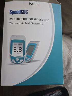 Guc-1 Lk 3-in-1 Blood/glucose/cholesterol/uric Acid Monitor For Home Use