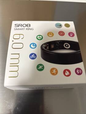 Ip68 Lk Sr08 Smart Ring Display Screen Touch Sensing Heart Rate Blood Oxygen Cg