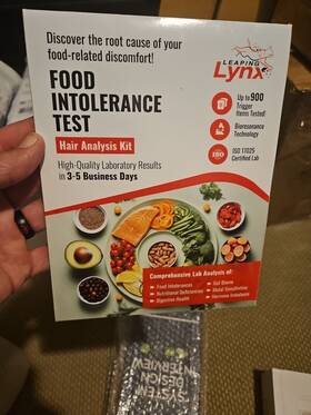 Lynx 860010632208 Food Intolerance Test Hair Analysis 900 Items Tested Leaping New