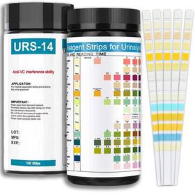 Medi23023 Medimatic 100ct 14 Parameters Uti Test Strips For Women And Men - Easy To Use Quick &