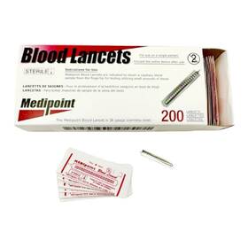 2104307 Medipoint Stainless Steel Lancet - 200ct