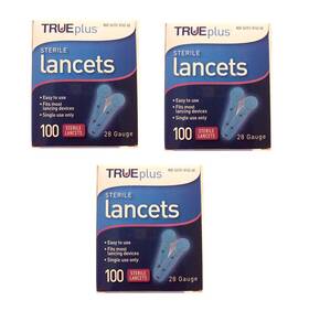 Bergw-1262 Melarqt Trueplus Sterile Lancets 28 Guage 3 Boxes Of 100 Count Pack #8191