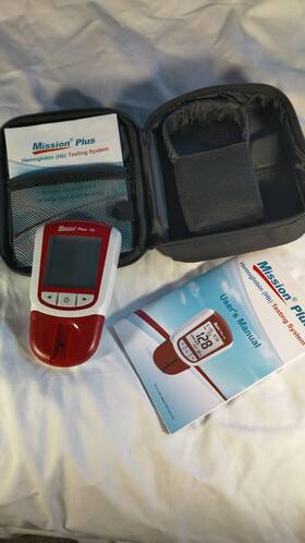 C112-3041 Mission Plus Hemoglobin Hb Meter Blood Specimen Testing System