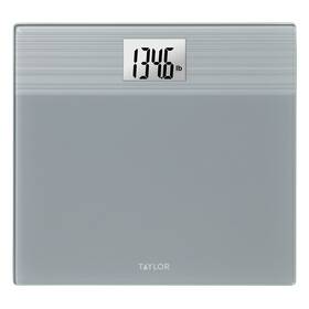 5307010 Nobrand Digital Glass Body Weight Scale Battery Powered 500 Lb Capacity Gray