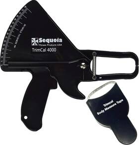 Fetegt7636 Nobrand Body Fat Caliper With Measuring Tape And Fat% Chart Black