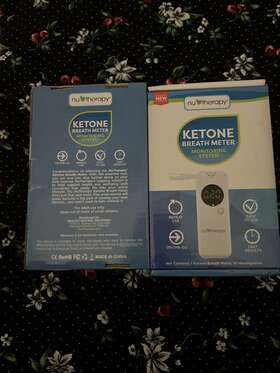 Nu-therapy 858650002741 Ketone Breath Meter Monitoring System Fast Results On-the-go Easy