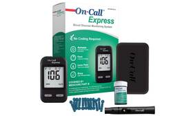 G115-10d On Call Express Kit Prueba Diabetes Medidor De Azucar Sistema Monitor Glucosa En Sangre Digital