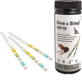 One Step 055718981825 Pet Urine Testing Strips 100 X Urinalysis Parameter Tests For Dogs Cats Ve
