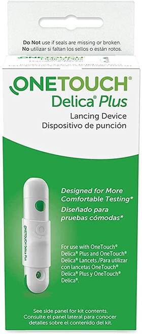 2679 Onetouch Delica Plus Lancing Device With 25 Pcs Lancets