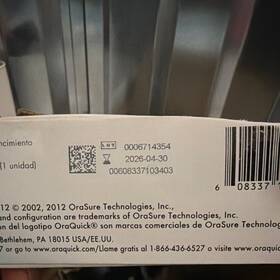 Orasure Technologies 0006714354 Oraquick Hiv Self-test Kit Exp 2026-04-30