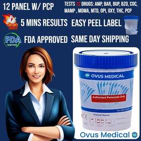 Ovusmedical 692769546037 12 Panel Drug Test Cup With Pcp 15 Cups -same Day Shipping Mon-fri Ovus Medical
