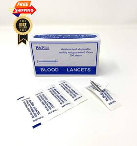 P&p Medical Surgical 080119958584 Disposable Stainless Steel Lancets Individually Foil Wrapped By P&p Medical