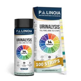 14in1 Palinoia 199874975627 Urine Test Strips Full Panel 100 Count Urinalysis Testing For General