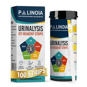 Palinoia 769079486961 Urs 5-in-1 Urine Test Strips 5 Parameters Testing Uti Urinary Tract Infectio