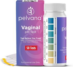 Pelvana 445024367334 Vaginal Ph Test Strips For Women 50 At-home Bv And Yeast Infec