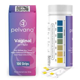 Pelvana 860007421259 Vaginal Ph Balance Test Strips For Women 100 Tests Fsa/hsa Eligible