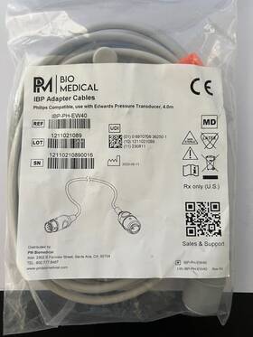 Ibp-ph-ew40 Pm Bio Medical Adapter Cable Philips/edwards Compatible 4.0m