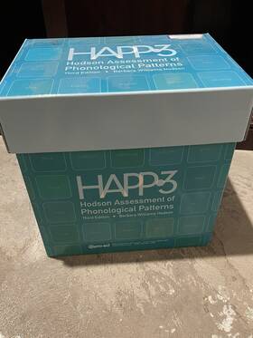 Happ-3 Pro-ed Complete Kit Hodson Assessment Phonological Patterns