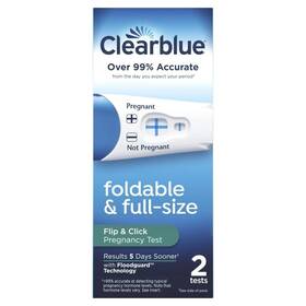 80324539 Procter & Gamble Clearblue Flip And Click Pregnancy Tests Foldable For Easy Use 2 Per Box