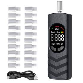 Prypug 797465928139 Breathalyzer Alcohol Tester Usb-c Rechargeable Breath With Co