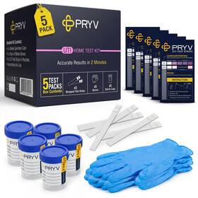 Pryv Llc Uti2dx5p 2 In 1 Uti Test Strips With Sterile Cups Gloves 5 Tests