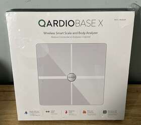 Qardio 854894005463 Qardiobase X Smart Wifi Scale And Full Body Composition 12 Fitness Indicators
