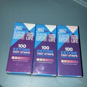 Real Ketones 861759000396 3 Ketone Urine Test Strips For Keto 100 Count Ketosis Testing