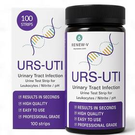 Renew-v 445020248255 Renewv Urs-uti Test Strips 100ct 3-in-1 Urinary Tract Health Kit For Leuk